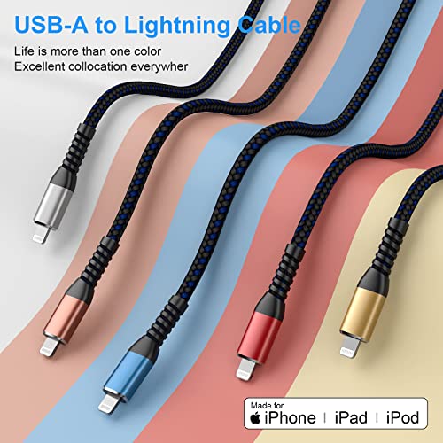 [ Apple Certified 2pack ] iPhone Charger,Lightning Cable, Fast Charging Cables for Apple iPhone 12/11/11Pro/11Max/ X/XS/XR/XS Max/8/7/6/5S/SE/iPad Mini Air (3ft, Grey) - color: Grey, size: 3foot