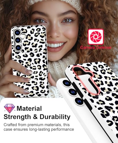 for Samsung Galaxy S24 / S25 Case - Black Leopard Dot - color: Black Leopard Dot