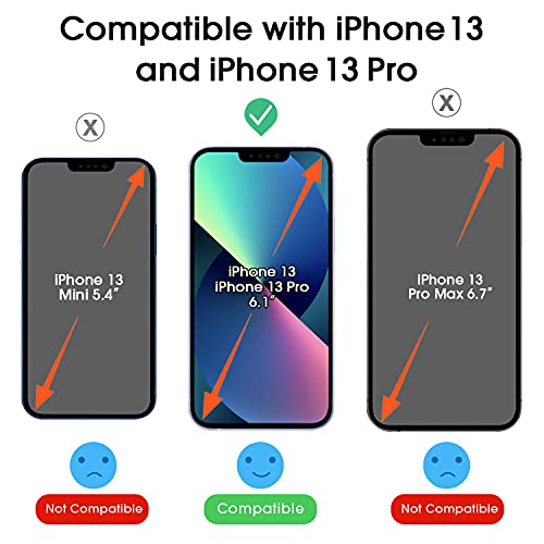 amFilm OneTouch for iPhone 13/13 Pro Screen Protector 6.1" Tempered Glass - size: IPH13-6.1”