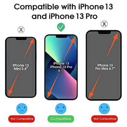 amFilm OneTouch for iPhone 13/13 Pro Screen Protector 6.1" Tempered Glass - size: IPH13-6.1”