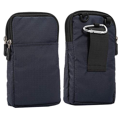 Small Cell Phone Crossbody Bag Men, 6.9" Cell Phone Cross Body Wallet Bag Nylon Mens Purse Travel Outdoor Carrying Case Pouch Pocket Smartphone Holder Messenger Shoulder Holster Wristlet Handbag - color: Dark Blue 6.9 Inch (10*18*3.5 CM)