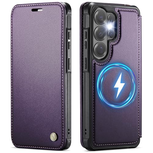 for Samsung Galaxy S26 Ultra - Slim Case Magnetic Wallet, Purple - color: Purple, size: Galaxy S26 Ultra