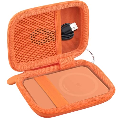 khanka Case for Anker Nano Magsafe PowerBank Ultra-Slim 5000Mah,Orange - color: Orange