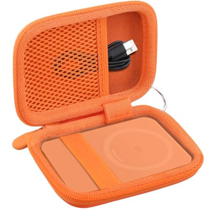 khanka Case for Anker Nano Magsafe PowerBank Ultra-Slim 5000Mah,Orange - color: Orange