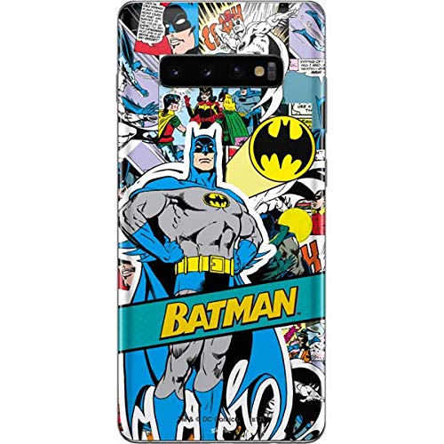 Skinit Decal Phone Skin Compatible with Samsung Galaxy S10 Plus - Officially Licensed Warner Bros Batman Comic Book Design
