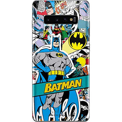 Skinit Decal Phone Skin Compatible with Samsung Galaxy S10 Plus - Officially Licensed Warner Bros Batman Comic Book Design