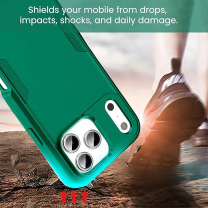 MXX for iPhone 17 Pro Case, Heavy Duty 3 in 1 Wing Design Protective Cover with MagSafe, Phone Case 2025 (Green) - color: Green, size: iPhone 17 Pro