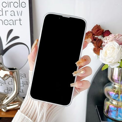 Qokey for iPhone 13/14 Case 6.1 inch,Flower Design Cute Clear for Women Girls with 360 Degree Rotating Ring Kickstand Soft TPU Shockproof Cover Sunflower - color: Sunflower