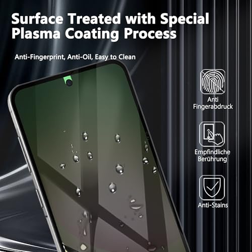 Privacy Screen Protector for Samsung Galaxy A56, 1+2 Pack TPU Anti-Spy Film with Installation Frame, 2 Camera Lens Protector, Fingerprint Compatible, Case Friendly