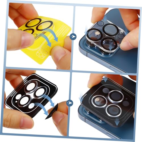 Hemoton 3sets Anti-scratch Rear Lens Covers with Easy Installation for Pro High Transparency Camera Lens Protector with Night Circle for Maximum Protection