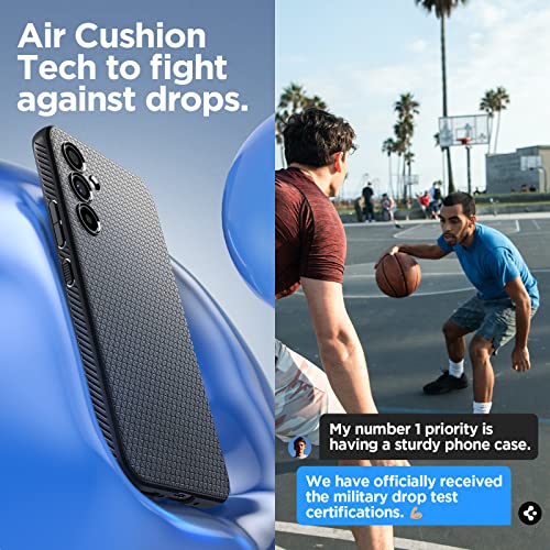 Spigen Liquid Air Designed for Galaxy A54 5G Case (2023) - Matte Black - size: Galaxy A54 5G