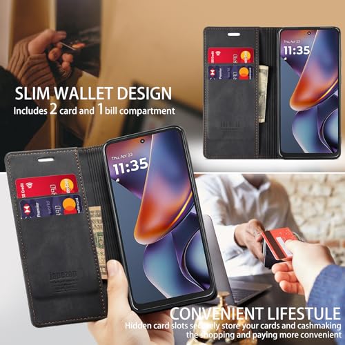 Moto G 5G 2025/5G 2026/Play 2026 Wallet Case with [RFID Blocking],Black | Card Holder, Kickstand, Magnetic, Soft Leather Flip Case Wallet for Moto G 5G 2025/Moto G 5G 2026/Play 2026 - color: Black, size: Moto G 5G 2025/2026 6.7"