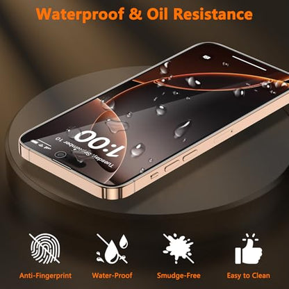 3 Pack for iPhone 16 Pro Max Screen Protector[Not Glass], Non-breakable Ultra Thin Flexible PET Film for iPhone 16 Pro Max with [Easy Installation Tray], Scratch-Resistant, HD Clear - size: iPhone 16 Pro Max