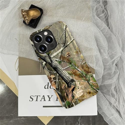 Case for iPhone 15 Pro Max, Dual Layer Phone Cover, Real Jungle Camo | Shockproof Hybrid Phone Case, Soft TPU and Hard PC, Durable Anti-Scratch Protection - color: Real Jungle Camo, size: Iphone 15 Pro Max