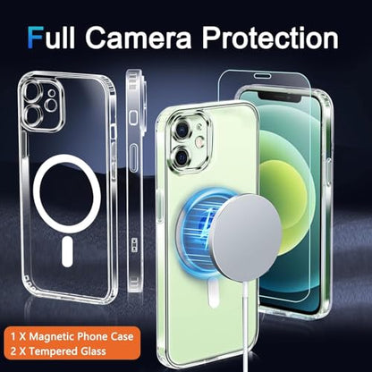TZGZT 3 Pack Screen Protector for iPhone 12, Tempered Glass, Case Friendly - color: iPhone 12-Clear1