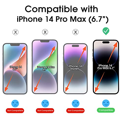amFilm OneTouch for iPhone 14 Pro Max Screen Protector 6.7'' Tempered Glass - size: 14 Pro-6.7"
