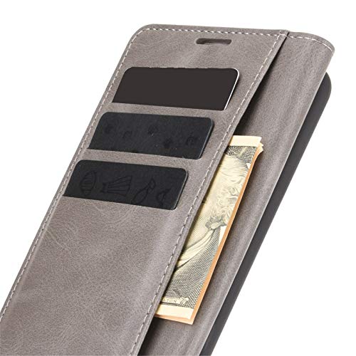 Flip Case for Samsung A03S Wallet PU Leather Magnetic Protective Cellphone Case for Samsung Galaxy A02S A025M A03S A037M Folio Book Cover with Stand (Gray) - color: Gray