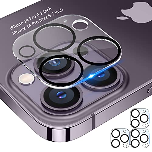 Tensea [3Pcs] for iPhone 14 Pro / 14 Pro Max Camera Screen Protector, Tempered Glass Film Camera Cover Lens Protector, Full Edge to Edge, HD Clear, Case Friendly for iPhone 14Pro 6.1"/ 14 ProMax 6.7" - size: for iPhone 14 Pro/14 Pro Max
