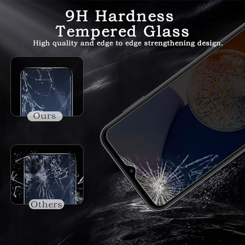 [2+2 Pack] Privacy Screen Protector for Samsung Galaxy A14 5G, Anti-Spy Shatterproof Tempered Glass with Camera Lens Tempered Glass 9H Hardness Bubble Free Anti-Glare Case Friendly