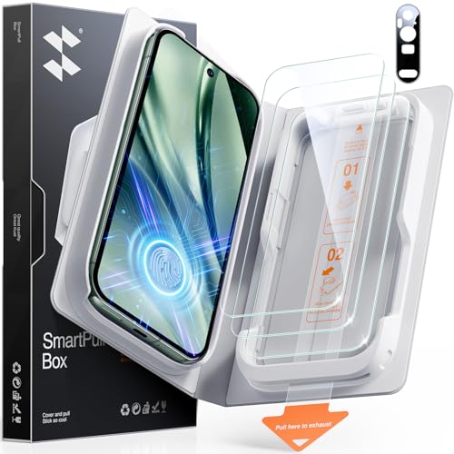 SMARTDEVIL Screen Protector for Google Pixel 9 Pro (3 Pack) + Camera Lens Protector, HD Tempered Glass, Fingerprint Unlock Friendly, 9H Military-Grade Protection, Scratch & Drop Resistant - size: Pixel 9 Pro