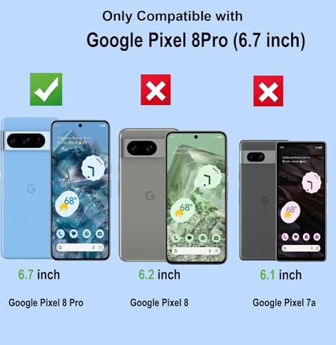2 Pack for Google Pixel 8 Pro Privacy Screen Protector [Not Glass], Anti-Spy Flexible TPU Film HD Ultra-Thin Bubble Free Case Friendly Full Coverage Hydrogel Film for Pixel 8 Pro 6.7-inch