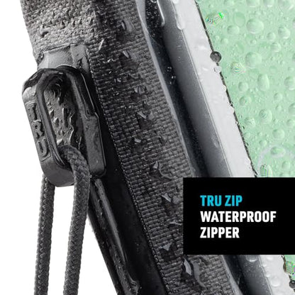 Nite IZE Runoff Waterproof Phone Case with TRU Zip Technology - IP67 Waterproof Phone Case & Lanyard - Poolside & Beach Accessories for Cell Phone - Charcoal