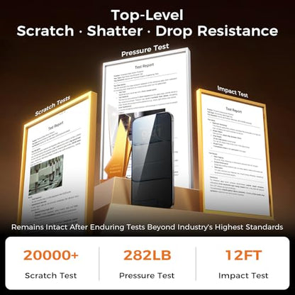 Zeniss NeverBreak 9H+ Hardness for iPhone Air Privacy Screen Protector 12FT Military Grade Protection (Scratch, Shatter, Drop Resistance) Tempered Glass Full Coverage 6.5", 2 Pack with De-Bubble Card - size: iPhone Air