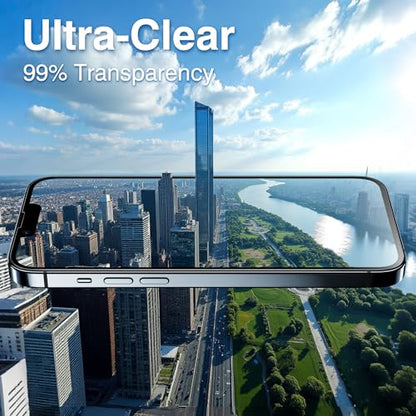 EZ-GLAZ-4+2 Pack for iPhone 13 Pro Screen Protector (6.1") HD Clear - size: iPhone 13 Pro