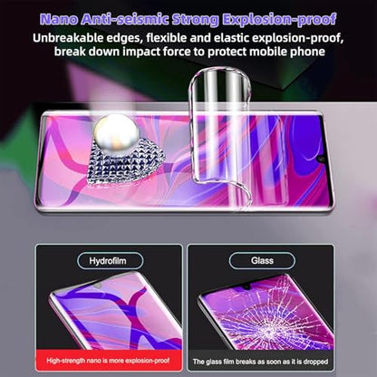 3 Pack Screen Protector Compatible for Samsung Galaxy A53/A52/A51 5G 6.5 Inch, HD Clear Flexible Soft TPU Hydrogel Film for Samsung Galaxy A53 - Support Fingerprint Unlock, High Sensitivity - size: Samsung Galaxy A53