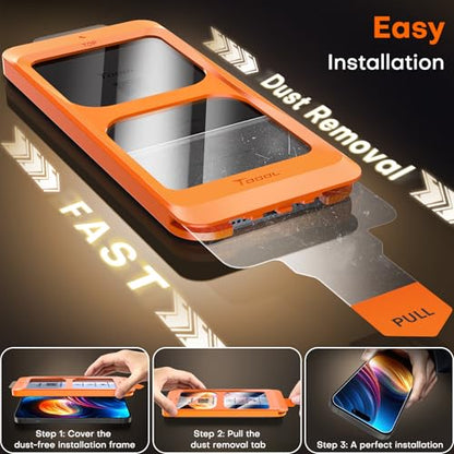 TOCOL for iPhone 15 Screen Protector, Clear - color: Clear