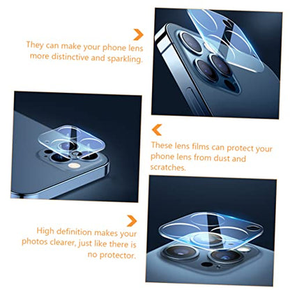 Mipcase 3pcs Pro Screen Protector Tempered Film Scratch-resistant Lens Covers Phone Camera Lens Cover High Light Transmittance Easy Install