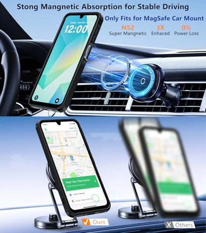 for Samsung Galaxy A16 5G Case with 2X Screen Protector, Magnetic Military Grade Shockproof Case Translucent Back Slim Rugged Bumper Cover for Galaxy A16 5G Phone Case-6.7 inch, Black - color: Black