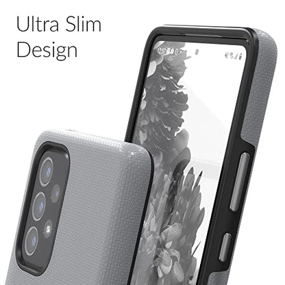 Crave for Samsung Galaxy A53 Case, Shockproof Protection Dual Layer Case for Galaxy A53 5G (6.5 inch) - Slate - color: Slate