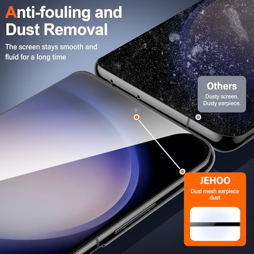 [2 Pack] Privacy Screen Protector for Samsung Galaxy S23, Ultrasonic Fingerprint Support, Auto-Alignment Frame, Easiest to Installation, Scratch-Resistant, Bubble-Free