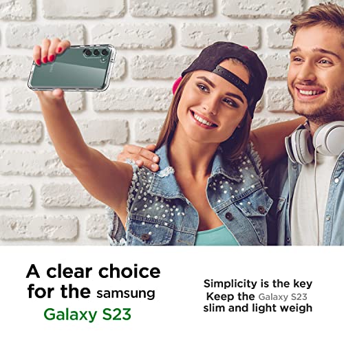 AICase for Galaxy S23 Case Clear Case(6.1"),Heavy Duty Drop Protection Full Body Rugged Shockproof/Dust Proof 3-Layer Military Protective Tough Durable for Samsung S23 6.1 5G - color: Clear Heavy Duty