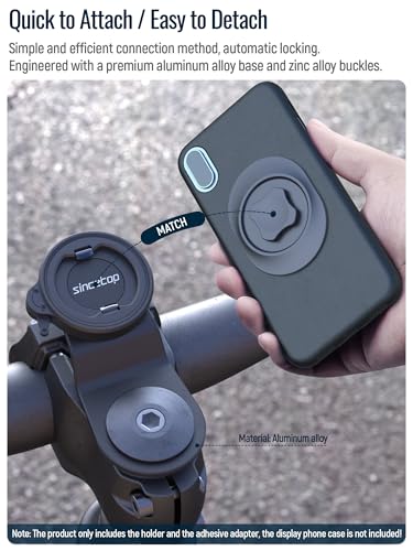 Bike Phone Mount,Mountain Bicycle Handlebar Cell Holder,Fit Round Stem Cap - color: 【1st Gen】Stem Mount-Black