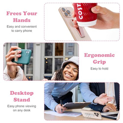 Ymapinc Phone Strap Grip Holder, Phone Finger Strap Slim