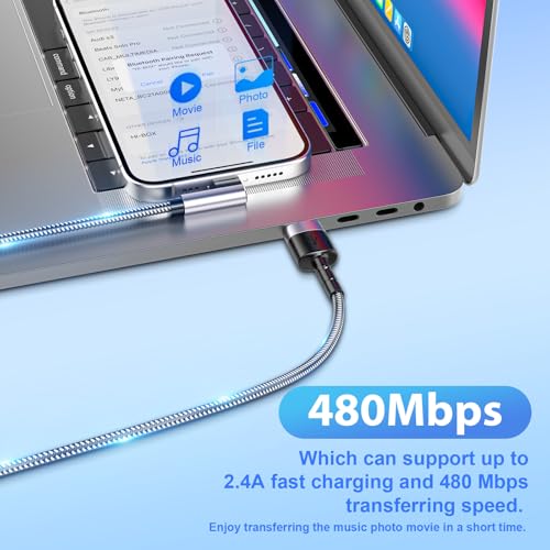 3Pack Right Angle Short iPhone Charge Cable, 90 Degree Apple USB A to Lightning Cable 15cm+30cm+30cm, Nylon Braided Sync Data Charger Cable, Fast Charge Cord for iPhone 14 13 12 11 Pro Max Xr 8 7 Plus