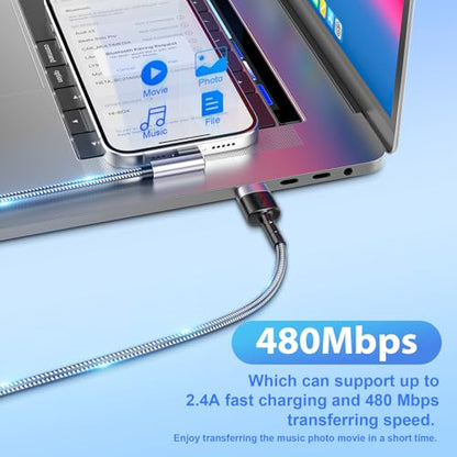 3Pack Right Angle Short iPhone Charge Cable, 90 Degree Apple USB A to Lightning Cable 15cm+30cm+30cm, Nylon Braided Sync Data Charger Cable, Fast Charge Cord for iPhone 14 13 12 11 Pro Max Xr 8 7 Plus