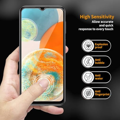 3 Pack for Samsung Galaxy A23 5G / A23 5G UW Tempered Glass Screen Protector, Scratch-Proof, Bubble-Free,HD Transparent, 9H Hardness,Bubble Free,Case Friendly - size: Galaxy A23 5G / A23 5G UW