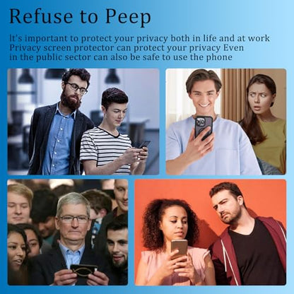 KAREEN 2+2 Pack Privacy Screen Protector for Samsung Galaxy Z Fold 6