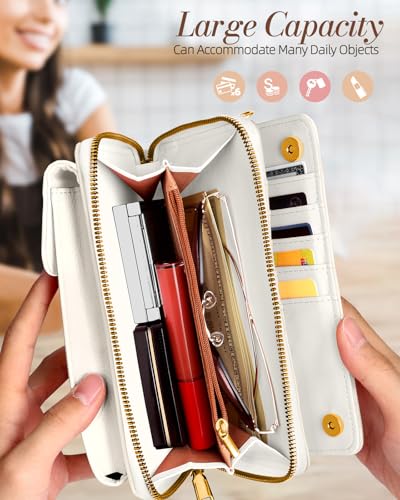 Leather Cell Phone Purse Crossbody Bag for Women | Adjustable Shoulder Strap, Card Slots, Secure Wallet Interior, Cute Pattern Styles, Small Carry for Travel and Daily Use - color: Cowboy