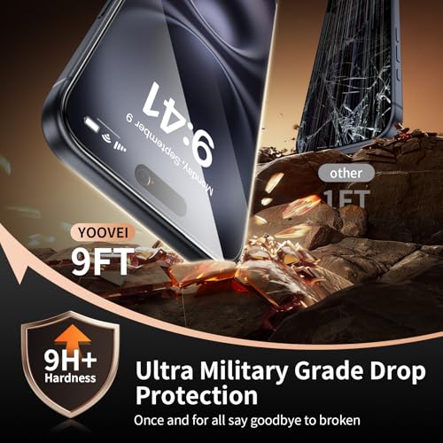 2 Pack for iPhone 16 Screen Protector, 9H+ Hardness Tempered Glass Full Edge Coverage, Military-Grade Shatter Protection, HD Clear & Sensitive Touch, Easy Installation - size: for iPhone 16