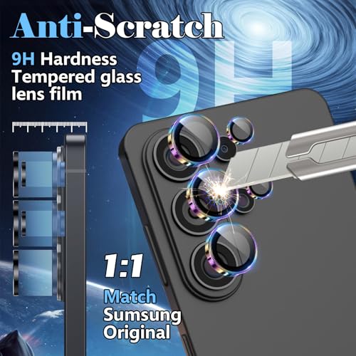 Camera Lens Protector for Samsung Galaxy S26 Ultra, AR Glass Metal Ring - color: Colorful