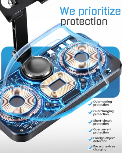 6 in 1 Wireless Charging Station for Apple Products,Phone Charger Station