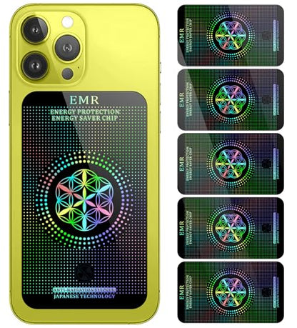 Stickers for Cell Phones/Laptops/Tablets/Devices/Household Equipment - 4.2 x 2.4 x 0.015 inches-Large Area Protection-Applies to Everyone - [Reusable] - (5 Pack) - color: Black 5p