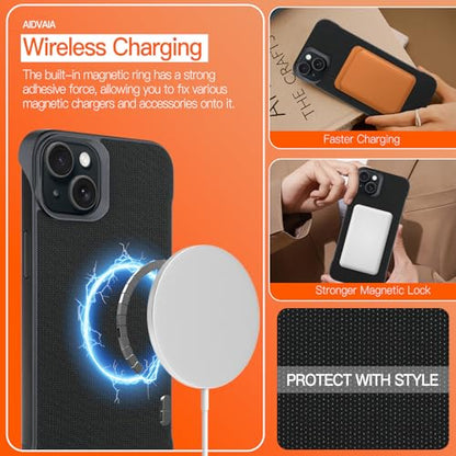 Phone Case Crafted for iPhone 15 Plus,Black - color: Black, size: iPhone 15 Plus