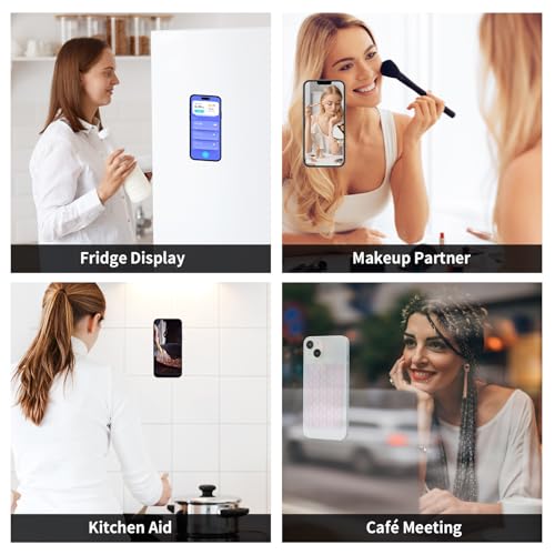 SHENGXIN 2 Pack Silicone Double-Sided Suction Grip – 40 Cups per Side, Strong Hold for iPhone, Galaxy, Pixel, Android – Hands-Free for Selfies & Videos (Clear) - color: Clear