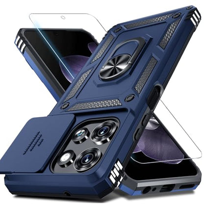 for Moto G 2026/2025 Case,Moto G Play 2026 Case Built in Slide Camera Cover - color: Blue, size: Moto G (2025/2026)