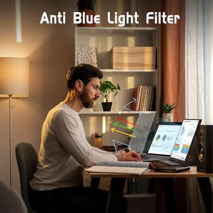 MUBUY-GOL 18.5" Portable Monitor Screen Protector | Anti-Blue Light & Anti-Glare Matte Film | Reduces Eye Strain, Anti-Fingerprint Protection for UPERFECT/VisionOwl/InnoView/HGFRTEE& Major Brands